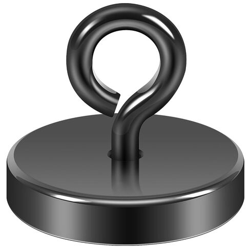 Neosmuk Fishing Magnet, Strong Magnets Heavy Duty Big Rare Earth Magnet, 2.5" Large Magnet for Remover, Super Neodymium High Power Magnet with Handle for Tag, Shop, Lifting and Pick up in Kuwait
