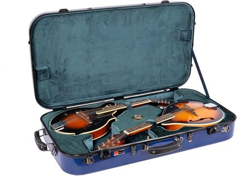 Crossrock, 0-String Fiberglass Case-Fits A/F Style Mandolins Straps, Interior Compartments, Fixed & Removable Paddings-Includes TSA Lock-Milky White, (CRF2020DMMW) in Saudi Arabia