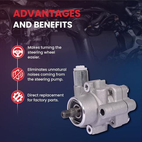 MOCA 96-5219 Power Steering Pump Fit for Nissan 1999-2004 Frontier 3.3L, 2002-2004 Xterra 3.3L in Saudi Arabia