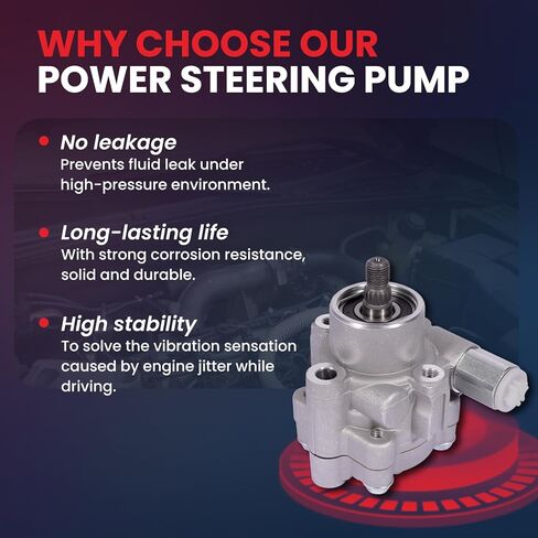MOCA 96-5219 Power Steering Pump Fit for Nissan 1999-2004 Frontier 3.3L, 2002-2004 Xterra 3.3L in Saudi Arabia