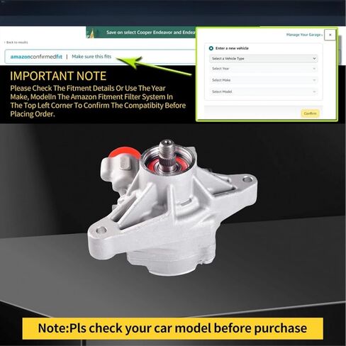 New Power Steering Pump Compatible with Honda Civic 2006 2007 2008 2009 2010 2011 1.8L 1799CC l4 CNG SOHC Replace # 21-5456, 55-5822, 56110-RNA-A01, 36-215668, 56110RNA305 in Saudi Arabia