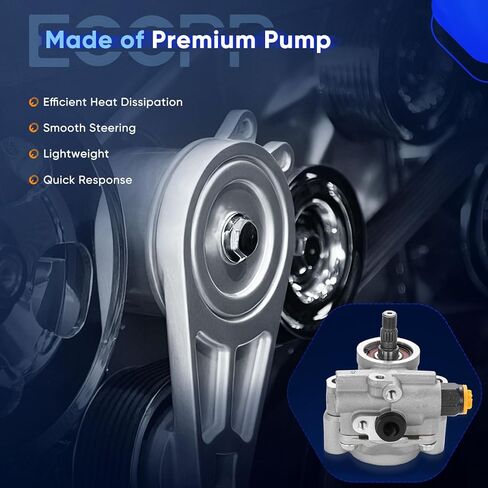 ECCPP Power Steering Pump fit for Geo Prizm 1993 1994 1995 1996 1997 1.6L l4 Replace # 21-5875 Power Assist Pump Assembly in Saudi Arabia