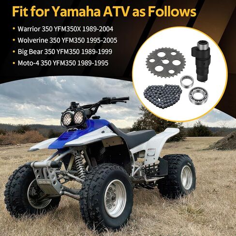 M MATI Camshaft & Cam Chain Gear Bearing Kit for Yamaha Warrior 350 Wolverine 350 Big Bear 350 Moto-4 350 YFM350 YFM350X 1989-2005 in Saudi Arabia