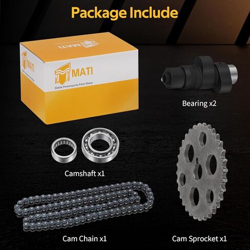 M MATI Camshaft & Cam Chain Gear Bearing Kit for Yamaha Warrior 350 Wolverine 350 Big Bear 350 Moto-4 350 YFM350 YFM350X 1989-2005 in Saudi Arabia