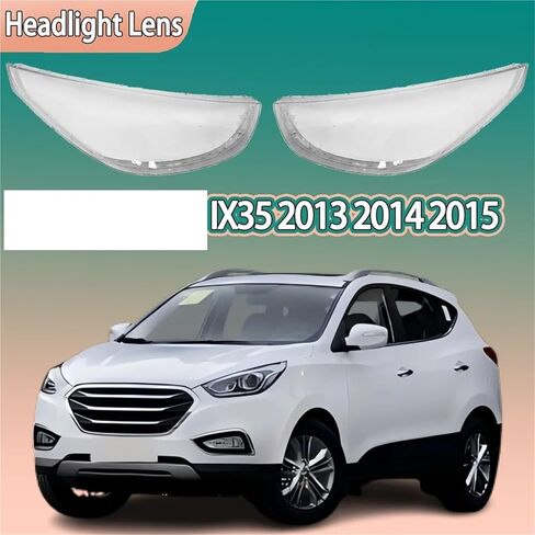 Compatible For Hyundai IX35 2013 2014 2015 Front Headlamp Cover Headlight Lens Transparent Shell Replace Original Lampshade(Left Side) in Saudi Arabia