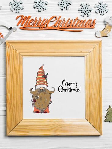 Christmas Clear Stamps for Card Making, Gnomes Snowflake Clear Rubber Stamp Happy New Year Words Stamps for Holiday Card Making Decor DIY Scrapbooking Transparent Album Decor Paper Craft in Saudi Arabia