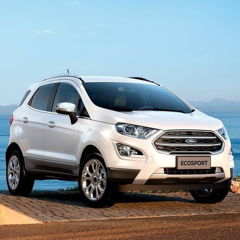 أغطية غطاء مرآة الرؤية الخلفية الجانبية للسيارة من الكروم الوهمي متوافقة مع Ford EcoSport 2018-2022، MC337 in Kuwait