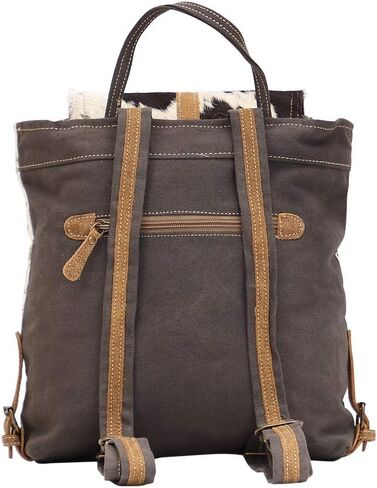 Myra Bag Bloom Bleach Upcycled Canvas & Cowhide Small Crossbody Bag S-1501 in Kuwait