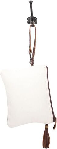 Myra Bag Bloom Bleach Upcycled Canvas & Cowhide Small Crossbody Bag S-1501 in Kuwait