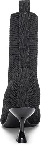 YEOJOU Ankle Boots for Women Low Heel Sock Booties Knit Pointed Toe Women's Winter Boots Sock Boots Fall Shoes in Kuwait