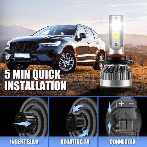 Fit for Chev Silverado 1999 2000 2001 2002 Driving Light Bulbs Combo, 6000k White Bright Output, 600% Enhanced Visibility, Direct Installation, Pack of 4 in Saudi Arabia