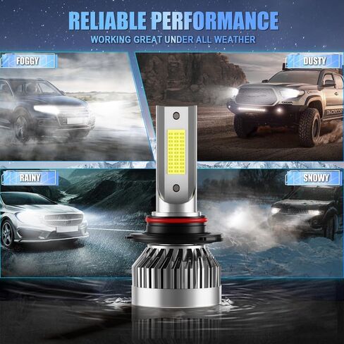 Fit for Chev Silverado 1999 2000 2001 2002 Driving Light Bulbs Combo, 6000k White Bright Output, 600% Enhanced Visibility, Direct Installation, Pack of 4 in Saudi Arabia