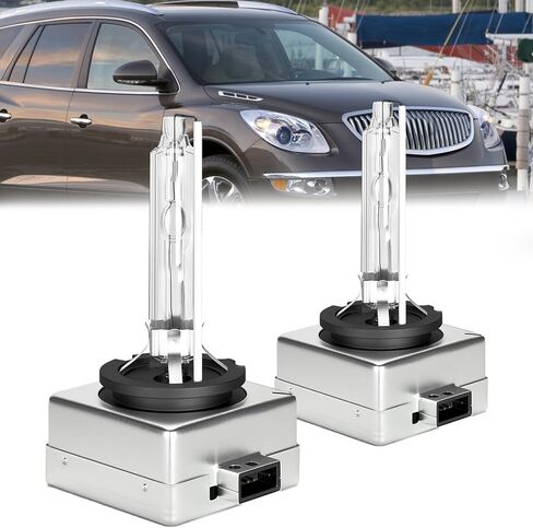 Compatible with Buick Envision 2016-2018 Headlight Bulbs,D3S High Low Beam Xenon HID lights,35W Xenon Headlamp,350% Brightness,6000K White,2 Pack in Saudi Arabia
