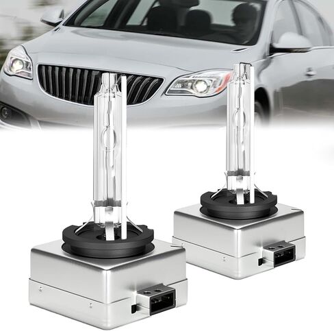 Compatible with Buick Envision 2016-2018 Headlight Bulbs,D3S High Low Beam Xenon HID lights,35W Xenon Headlamp,350% Brightness,6000K White,2 Pack in Saudi Arabia