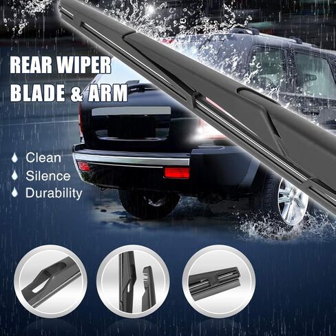X AUTOHAUX Rear Windshield Wiper Blade Arm Set for Astra H Hatch 04-09 12 Inch 305mm in Saudi Arabia