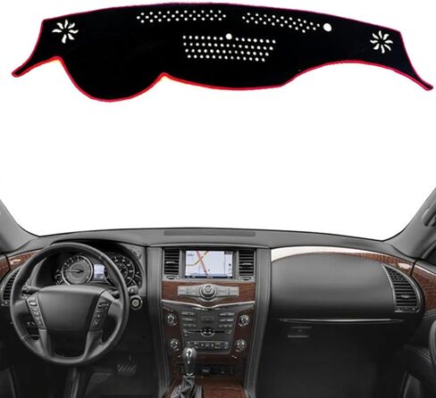 Fit for Infiniti QX80 2014-2019 LHD,Car Dashboard Cover,Non-Slip Pad Carpet,Dashboard Center Console Cover Dash Mat,Dash Cover mat in Saudi Arabia