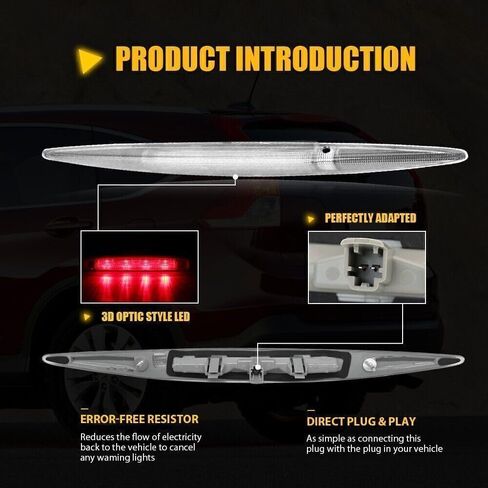 LED Clear High Mount Brake Stop Lamp For Honda CR-V CRV 2012 2013 2014 2015 2016 Third 3rd Rear Tail Light Assembly Replacement 34270T0AA01 in Saudi Arabia