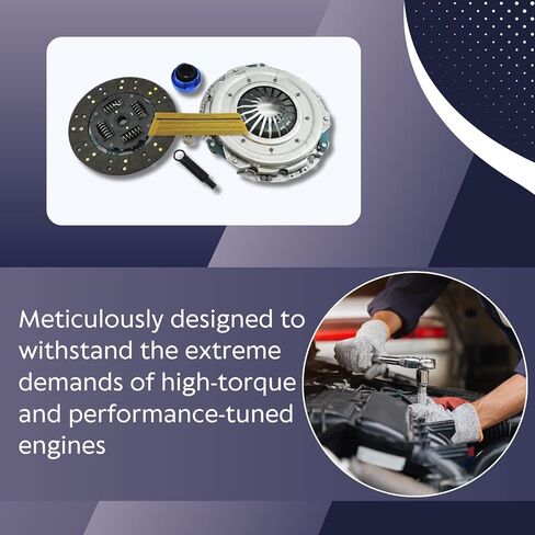 EFT Heavy-Duty Clutch Kit for 1997-2008 Ford F-150 F-250 Pickup 4.2L 6Cyl/4.6L 8Cyl - Heavy Duty Performance Upgrade For Smooth Engagement - Durable & Precise Fit - Offers 12 Month Brand Warranty in Saudi Arabia