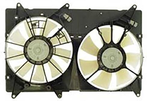 Engine Cooling Fan Assembly 1PC Replaces 1636120070, 1636120080 Compatible with Highlander 2001 2002 2003 Compatible with RX300 2001 2002 2003 in Saudi Arabia
