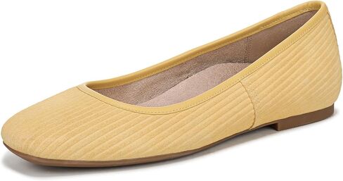 Vionic Women's Orinda Skimmers Ballet Flat, Putty Beige Leather, 9 in Saudi Arabia