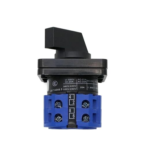 Applicable to LW28-20 LW26-20 LW28 LW26 Series Electric 2/3/4 Position 8 Terminals Rotary Cam Changeover Switch with Screws 660V 20A Customize(0-1-2) in Saudi Arabia