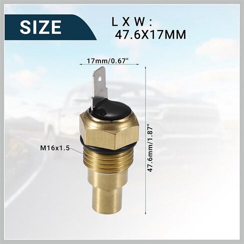 Coolant Temperature Sensor for Toyota Pickup Durable No.83420-20020 Water Temp Sensor Gold Tone Inner Replacement Car Parts in Saudi Arabia