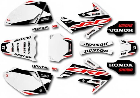 Red Shift Graphics Kit fits 04-05 Honda Crf250R CRF 250 250R Shroud Decal Plates in Saudi Arabia