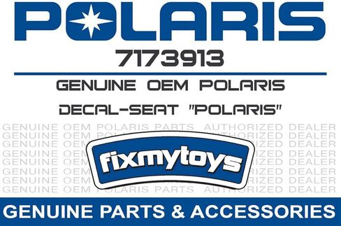 Polaris Snowmobile Seat Decal, Polaris, Genuine OEM Part 7173913, Qty 1 in Saudi Arabia