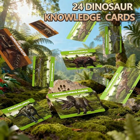 Dinosaur Eggs Toys Dig Kit, 24 Dino Eggs, Dinosaur Toy for Kids, Primal Hatch Dinosaur Eggs for Birthday and Easter Gift, for Boys Girls Age 3+ in Saudi Arabia