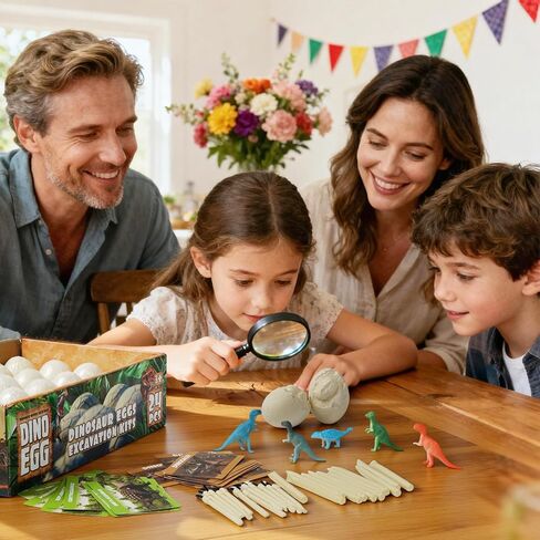 Dinosaur Eggs Toys Dig Kit, 24 Dino Eggs, Dinosaur Toy for Kids, Primal Hatch Dinosaur Eggs for Birthday and Easter Gift, for Boys Girls Age 3+ in Saudi Arabia
