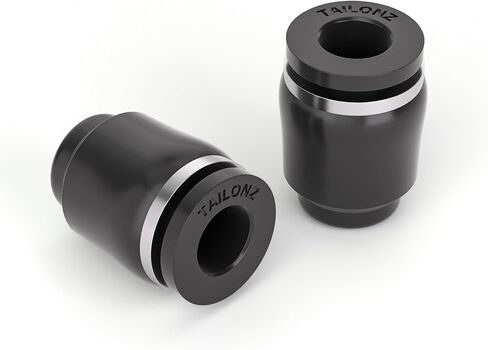 TAILONZ PNEUMATIC 1/4 inch Tube OD Plastic Push-in Connect Tubing Pneumatic Cap Plug Fitting PPF-1/4 (Pack of 10) in Saudi Arabia
