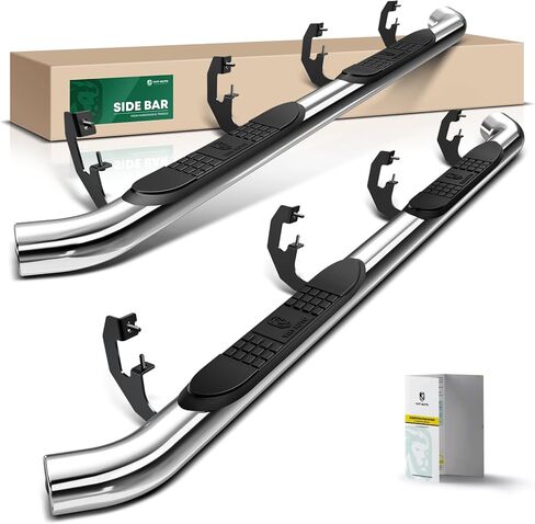YHTAUTO 3 Inch Running Boards Fit Chevy Suburban 2021-2024 2025 2026 SUV, Round Side Steps Carbon Steel Step Bars Off-Road Exterior Accessories in Saudi Arabia