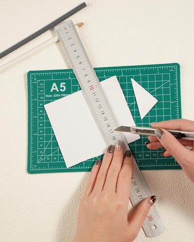 A5 Double-Sided Ruler Rack Cutting Mat - 5-Layer Green Rotary Craft Mat Rulers for Sewing, Quilting & Precision Cutting in Saudi Arabia