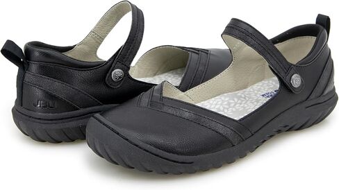 JBU Women's Raven Comfort Casual Classic Mary Jane Flats Fashion Shoes, Taupe Shimmer, 8.5 in Kuwait