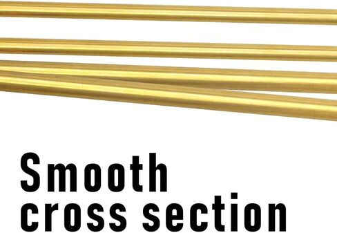 H62 1/2"(12.5mm) OD Brass Tube 0.5mm Wall × 300mm Length Brass Tubing Seamless Round Tubing, 1Pcs in Kuwait
