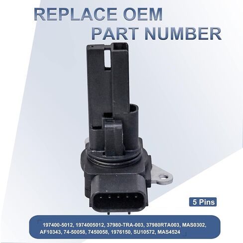 مستشعر تدفق الهواء الشامل MOSTPLUS MAF 37980RTA003 متوافق مع 2006-2011 Honda Civic 2007-2009 Honda CR-V 2007-2011 Honda Element 2006-2009 Acura CSX in Saudi Arabia