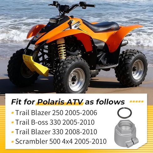 M MATI Axle Nut With Retaining Ring for Polaris Trail Blazer 250 330 2005-2006 2008-2010 Scrambler 500 4x4 Trail B-oss 330 2005-2010 5133428 5137564 7670160 in Saudi Arabia