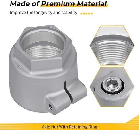 M MATI Axle Nut With Retaining Ring for Polaris Trail Blazer 250 330 2005-2006 2008-2010 Scrambler 500 4x4 Trail B-oss 330 2005-2010 5133428 5137564 7670160 in Saudi Arabia