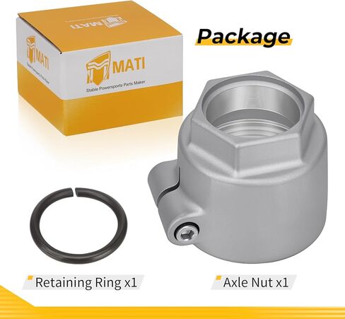 M MATI Axle Nut With Retaining Ring for Polaris Trail Blazer 250 330 2005-2006 2008-2010 Scrambler 500 4x4 Trail B-oss 330 2005-2010 5133428 5137564 7670160 in Saudi Arabia