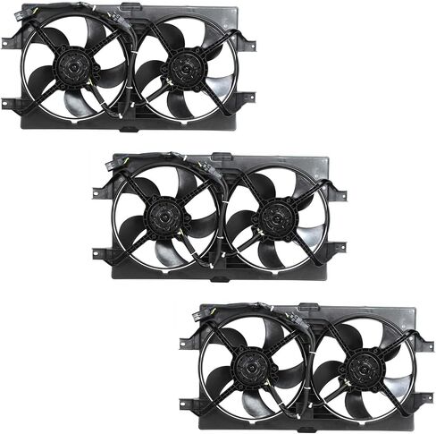 Garage-Pro Cooling Fan Assembly SET Compatible with Dodge Intrepid 1998-2004, Chrysler Concorde, 300M 1999-2004, LHS 1999-2001 Radiator Fan, 2.7L, 3.2L, 3.5L, Dual fan in Saudi Arabia