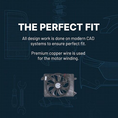 Garage-Pro Cooling Fan Assembly SET Compatible with Dodge Intrepid 1998-2004, Chrysler Concorde, 300M 1999-2004, LHS 1999-2001 Radiator Fan, 2.7L, 3.2L, 3.5L, Dual fan in Saudi Arabia