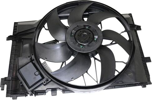 Garage-Pro Cooling Fan Assembly KIT Compatible with Mercedes Benz C230 2003-2007, C240 2001-2005, C280 2006-2007, C32 AMG 2002-2004 Radiator Fan, Single fan in Saudi Arabia
