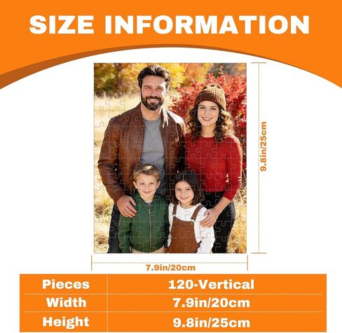 Custom Puzzle 1000 Pieces.Personalized Wood Puzzle from Your own Photos.Customized Picture Puzzle Gift for Christmas,Wedding,Family,Pet,Birthday in Saudi Arabia