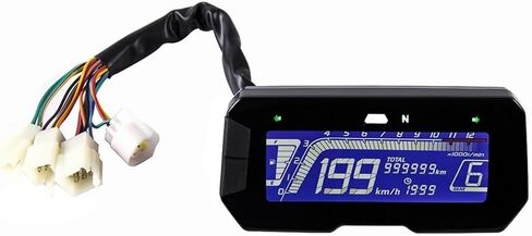 Motorcycle Speedometer Gauge 12000RPM Universal Motorcycle Digital Tachometer Backlight Motorcycle Odometer for 2,4 Cylinders Meter for CB300 in Saudi Arabia