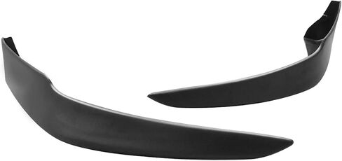 FREEMOTOR802 Front Bumper Lip Splitter, Fits 2009-2010 Toyota Corolla All Models, PP Air Dam Lower Chin Spoiler Body Kit Replacement (Unpainted Black, 2PCS) in Saudi Arabia