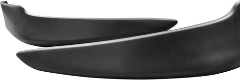 FREEMOTOR802 Front Bumper Lip Splitter, Fits 2009-2010 Toyota Corolla All Models, PP Air Dam Lower Chin Spoiler Body Kit Replacement (Unpainted Black, 2PCS) in Saudi Arabia