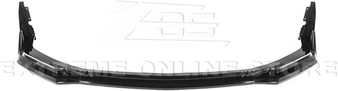 Replacement for 2024-Present Ford Mustang S650 Models | GTV Style ABS Plastic - Painted Glossy Black Add-On Front Bumper Lip Chin Spoiler Splitter Extension FLIP-1262-V2-ABS in Saudi Arabia