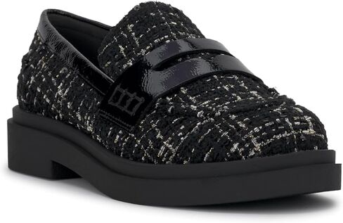 Jessica Simpson Women's Xuris Loafer Flat, Chrome, 10 in Saudi Arabia