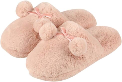 Fuzzy Heel Cover Alpaca Slippers Cute Plush Animal Alpaca Slippers for Women Rainbow in Saudi Arabia