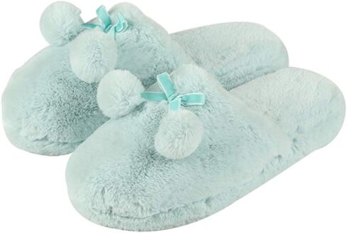 Fuzzy Heel Cover Alpaca Slippers Cute Plush Animal Alpaca Slippers for Women Rainbow in Saudi Arabia